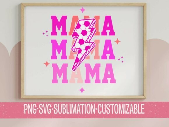 Mama Soccer Retro Lightning Bolt SVG: T-Shirt Graphics Review
