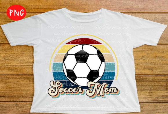Retro Soccer Mom PNG: Graphics for T-Shirt Designs