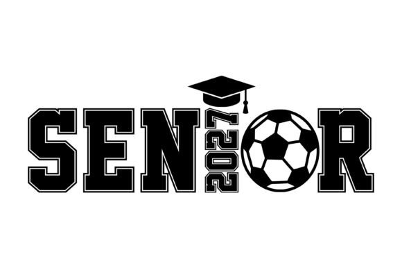 Senior 2027 Soccer Graduation Graphics & T-Shirt Designs