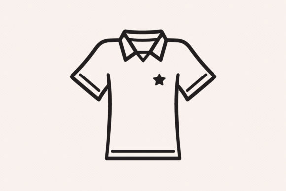 Soccer Football Front Shirt Outline Icon: Graphics & Icons