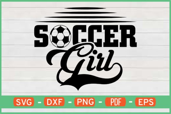 Soccer Girl T-Shirt Designs Svg for Branding and Visual Content