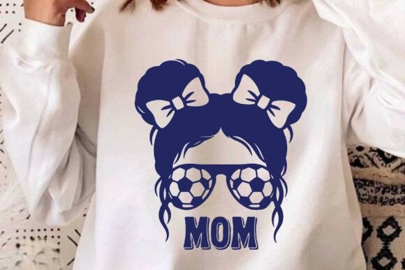Soccer Mom Messy Bun Sunglasses Clipart Graphics