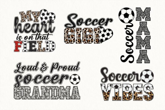 Soccer Mom Svg Bundle Leopard Print Svg