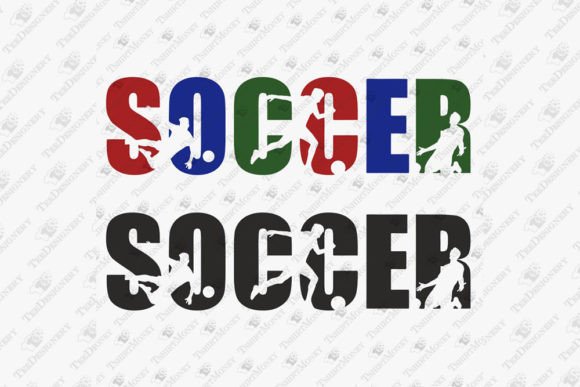 Soccer Players Sports Silhouettes Graphics Review for Local Branding
