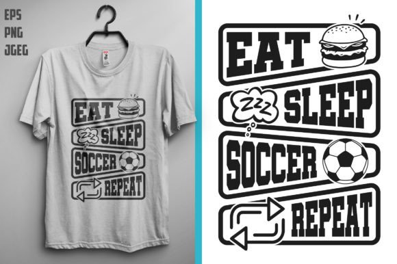 Soccer T Shirt Design Graphics for Print Templates