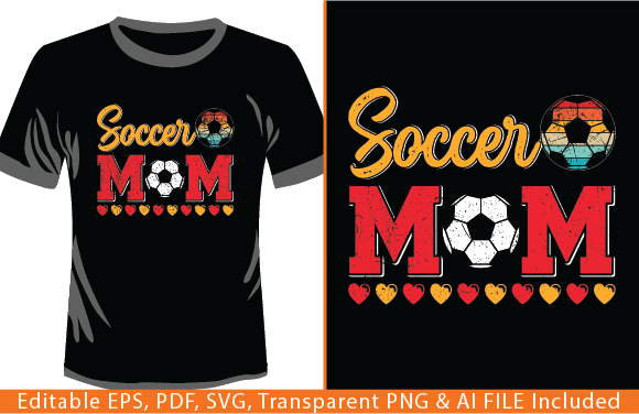 Women Soccer Mom Letter Printed Football Review